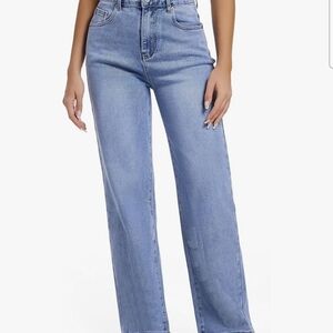 Elegant Light Blue Women's Flare Jeans